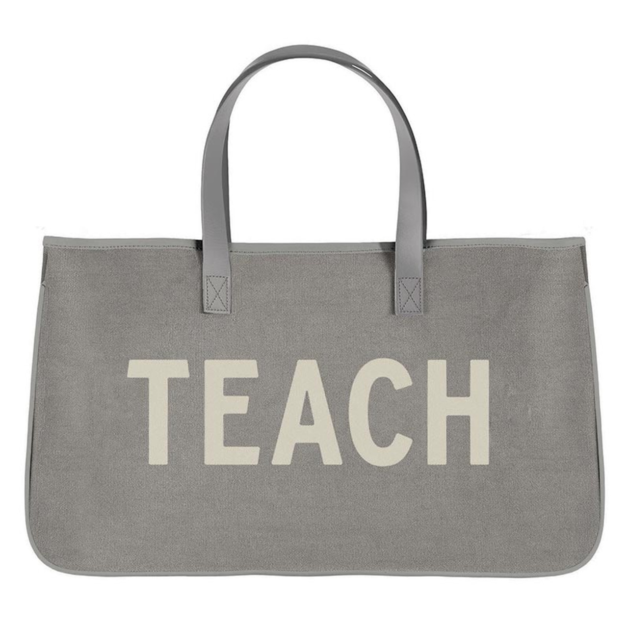 Grey Canvas Tote Bag