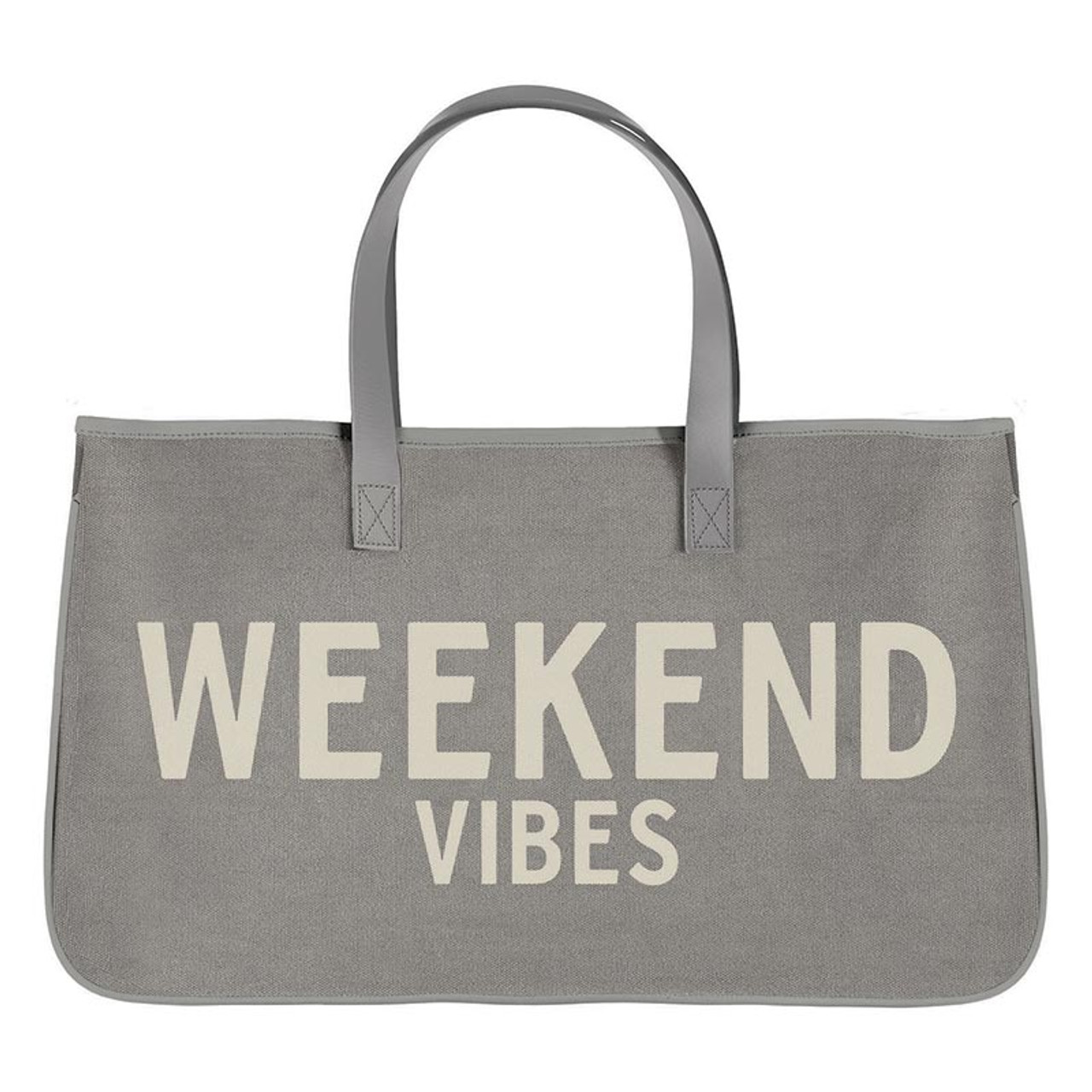 Grey Canvas Tote Bag