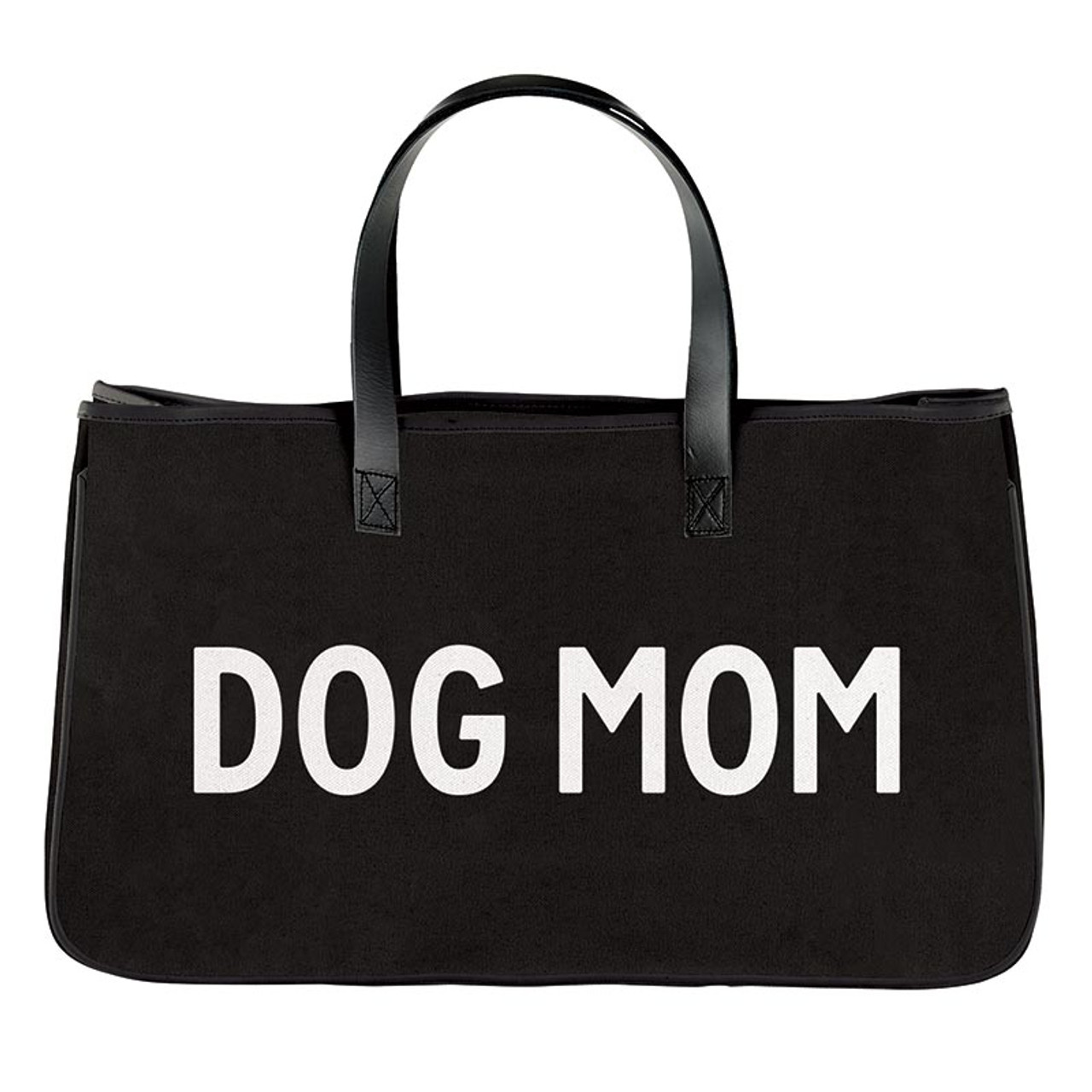 Black Canvas Tote - Dog Mom - [Consumer]Santa Barbara Design Studio