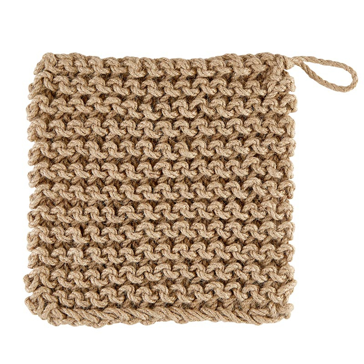 Creative Co-op Cotton Knit Dish Cloths in Cotton Bag