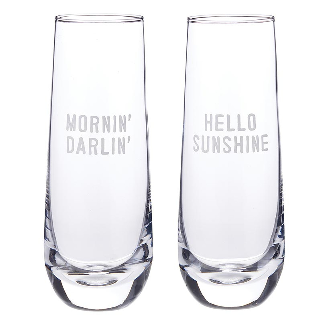 Face to Face Mimosa Glass Set - Juice Cleanse - Santa Barbara Design Studio