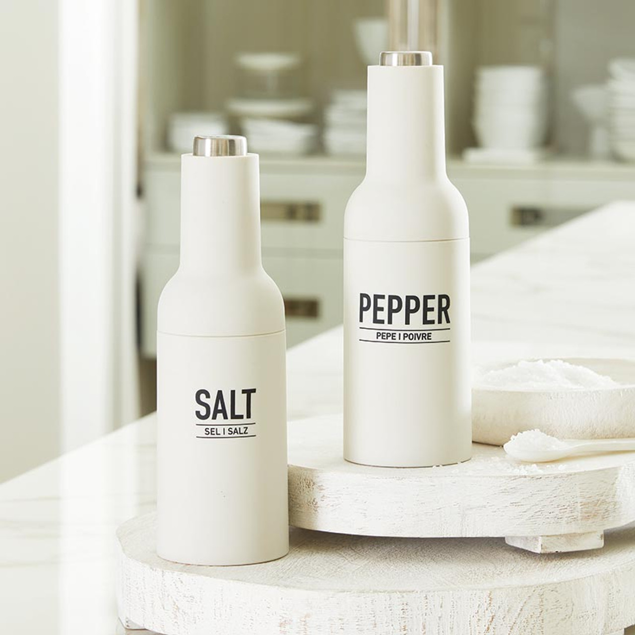 Kitcheniva Electric Salt & Pepper Grinder - White, 1 pc white