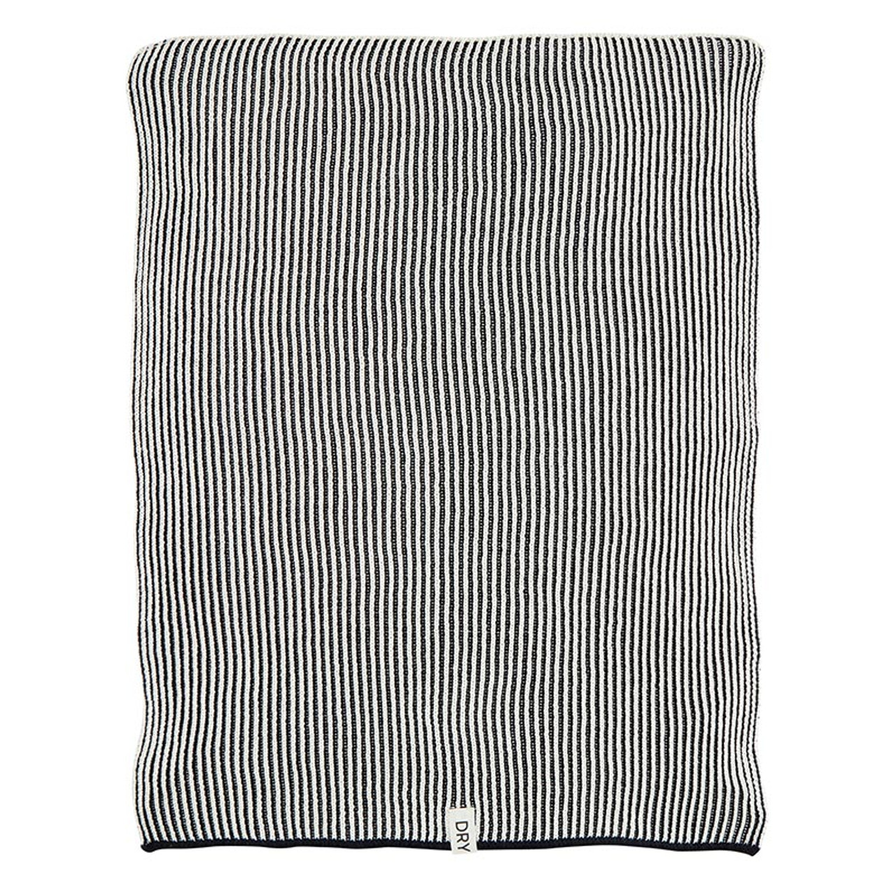 Knit Dish Towel - Ivory/Black - Santa Barbara Design Studio