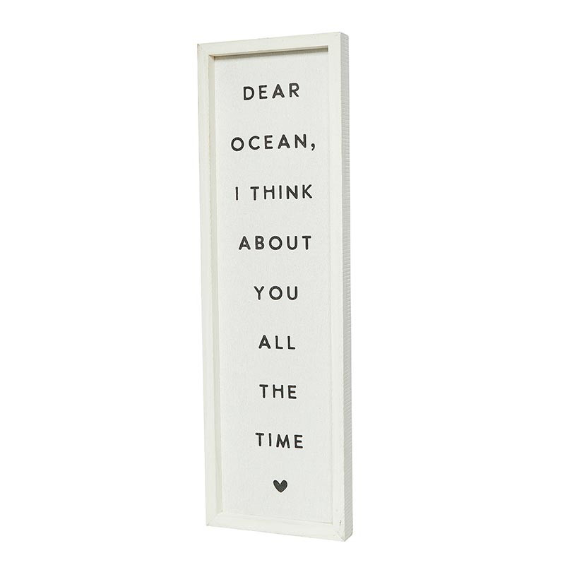 Wood Sign - Dear Ocean - [Consumer]Santa Barbara Design Studio