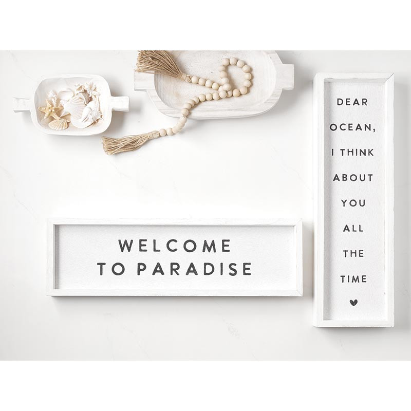 Wood Sign - Dear Ocean - [Consumer]Santa Barbara Design Studio