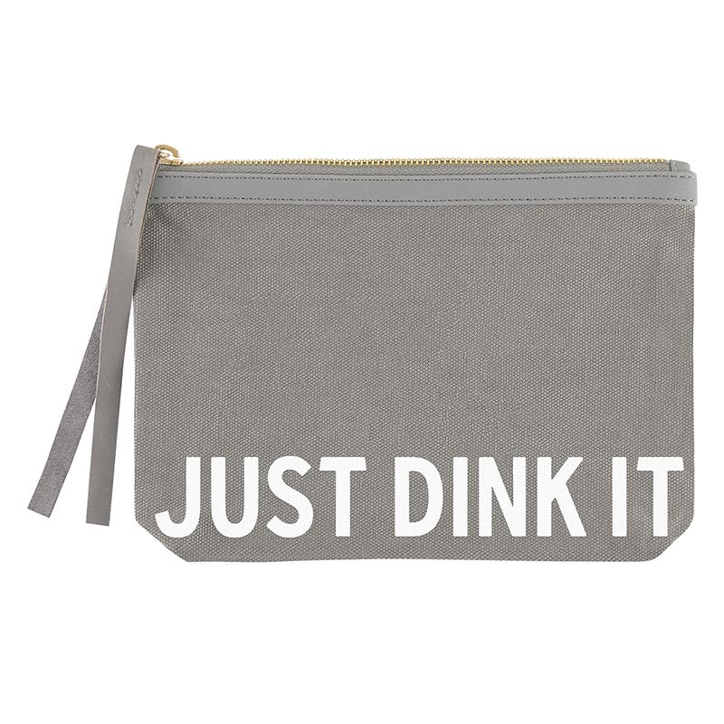Grey Canvas Pouch - Just Dink It - Thumbnail 3