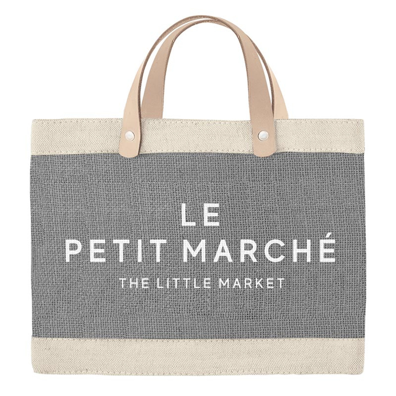 Mini Grey Market Tote - Le Petite - Santa Barbara Design Studio