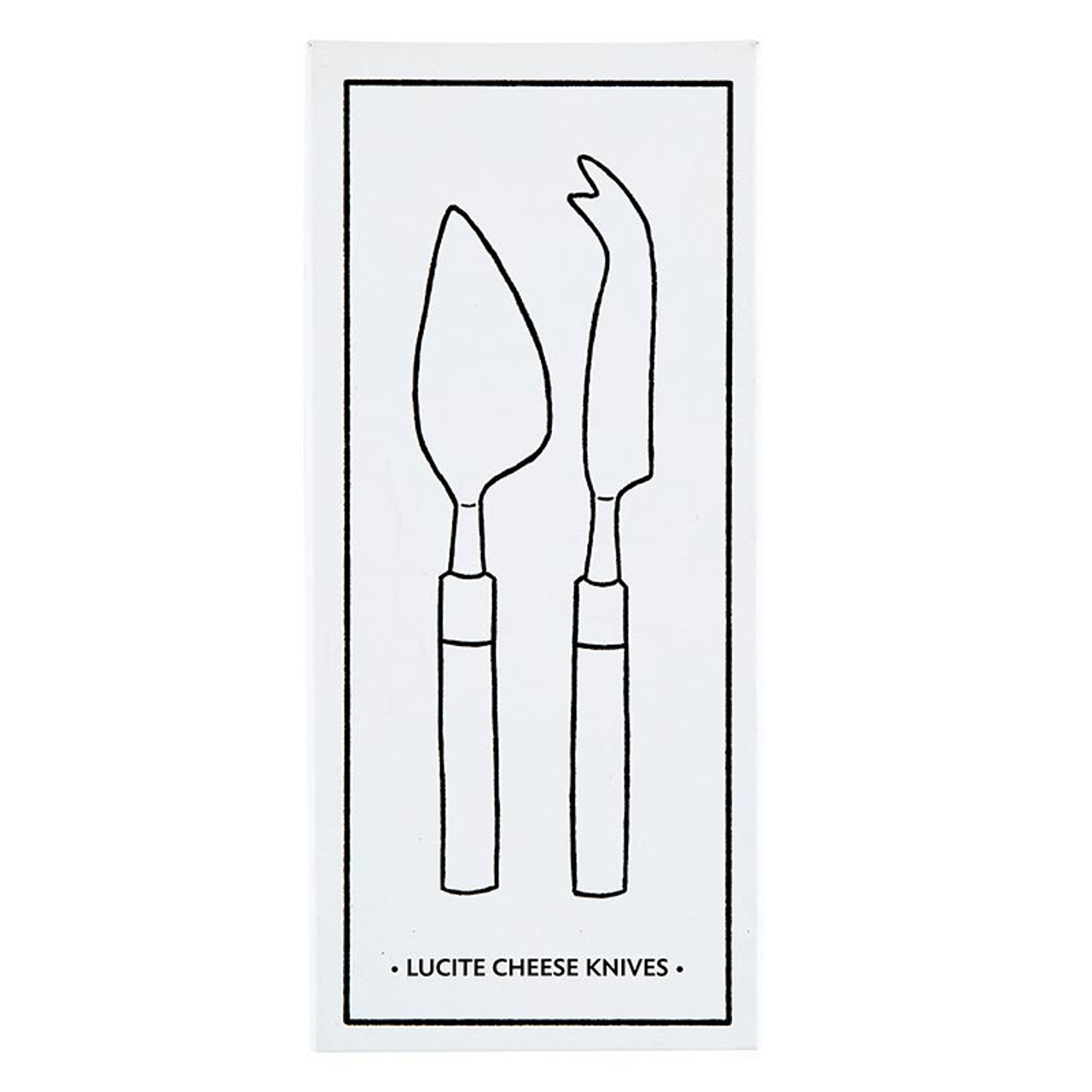 Lucite Cheese Knives - Set of 2