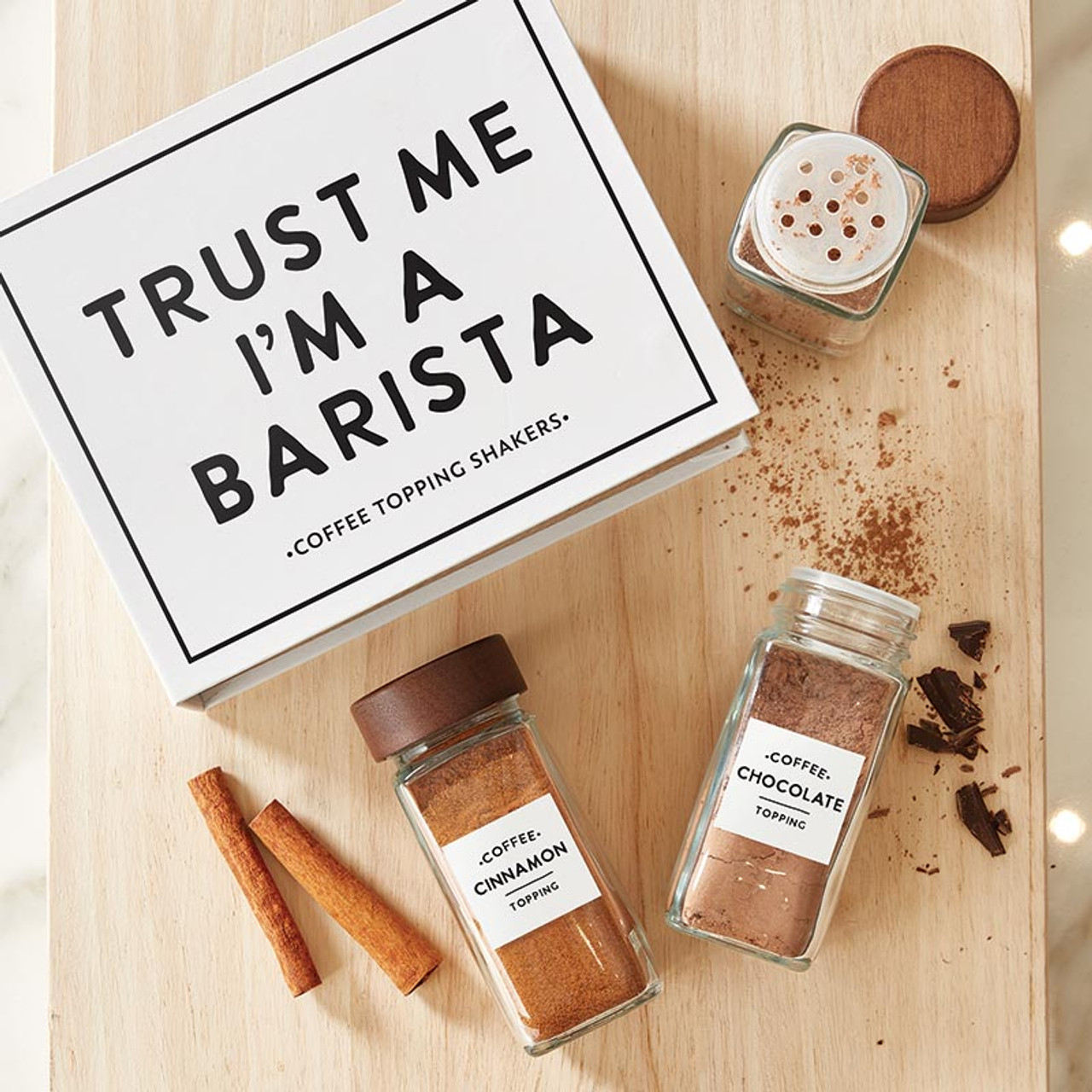 Coffee Topping Shaker Book Box - Trust Me I'm a Barista - Santa Barbara  Design Studio