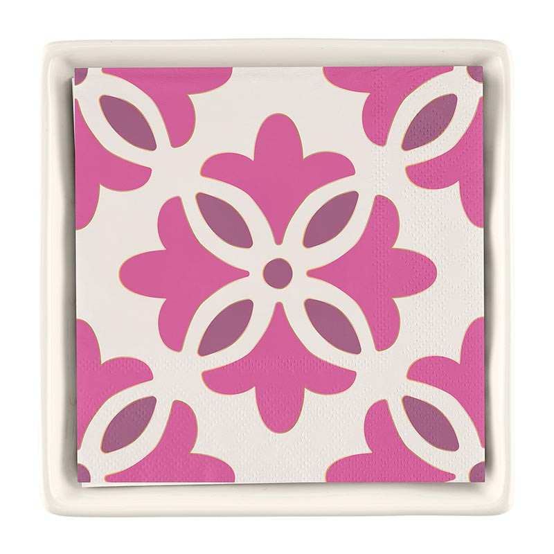 Santa Barbara Design Studio Ceramic Napkin Tray and Napkins - Thumbnail 3