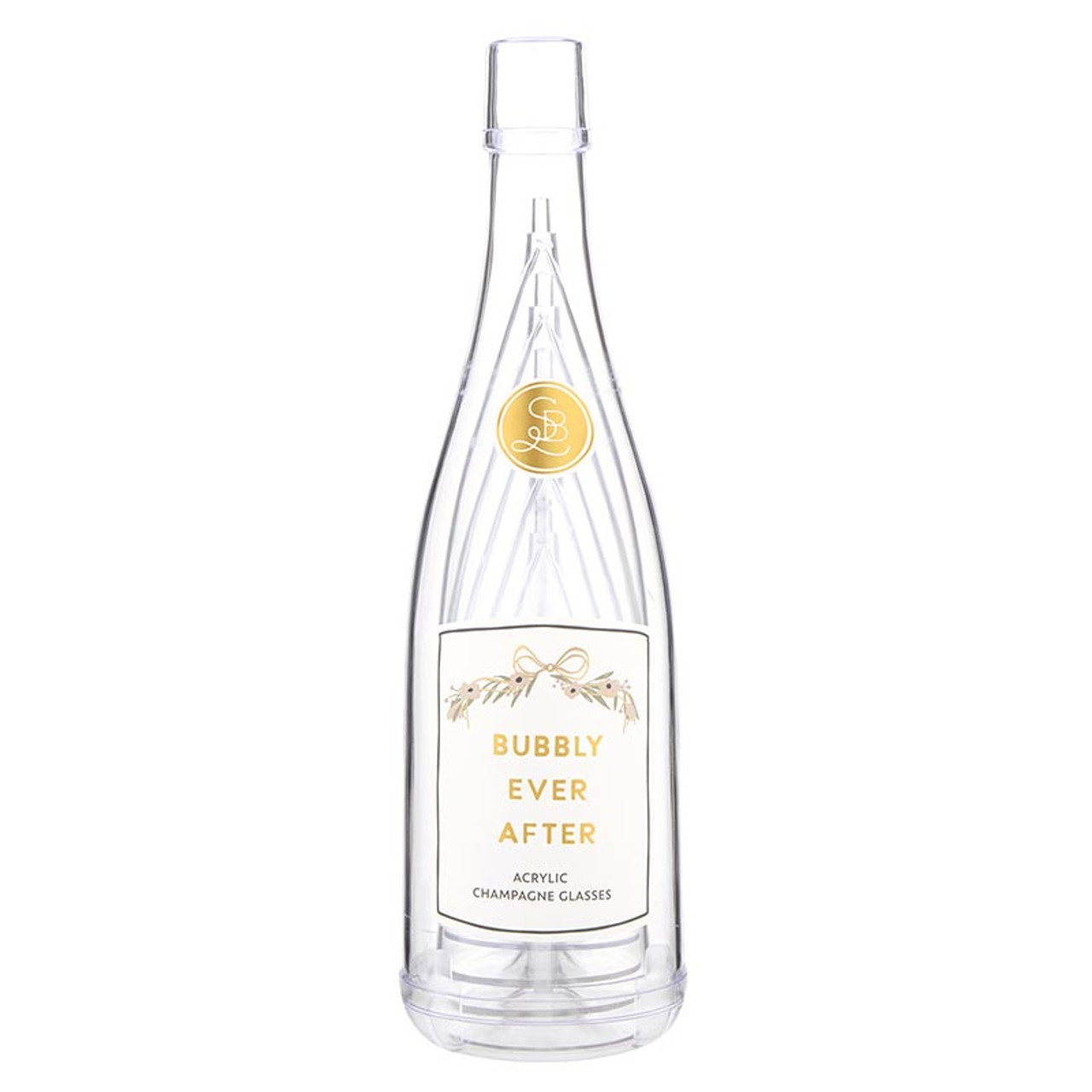 Santa Barbara Design Studio Acrylic Champagne Bottle and Glasses - Thumbnail 2