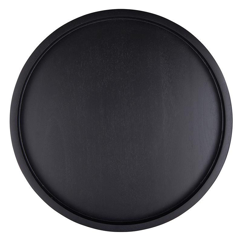 Lazy Susan Giradischi 25.4 Cm - Cuscinetti Sfera Acciaio, ABS, 360°, Nero