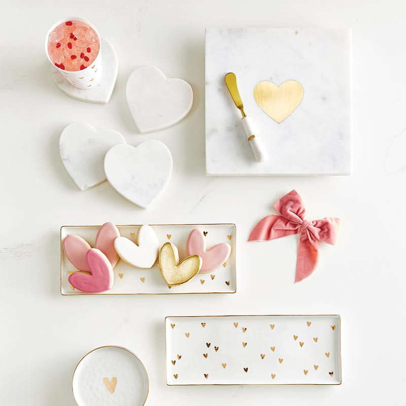 Santa Barbara Design Studio Hearts Ceramic Tray