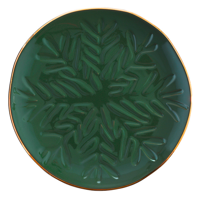 Ceramic Appetizer Plate - Snowflake - Thumbnail 4