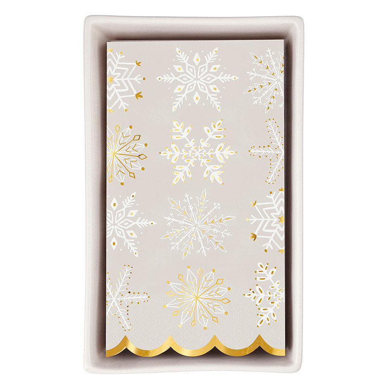 Santa Barbara Design Studio Ceramic Tray and Guest Towel Napkins - Thumbnail 5