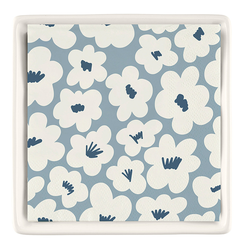 Santa Barbara Design Studio Ceramic Tray and Napkins