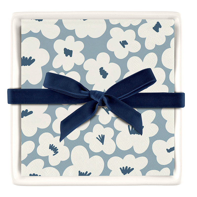 Santa Barbara Design Studio Ceramic Tray and Napkins - Thumbnail 3