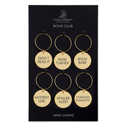 Wine Charm Set - Book Club F4479