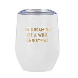 12oz Tumbler - Wine Christmas F3774