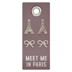 Slvr Earrings-Paris J2154