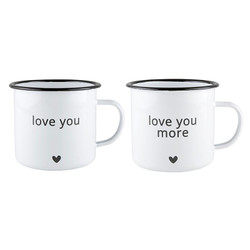 Enamel Mug Set-Love You More J2118