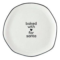Ceramic Plate For Santa J6935