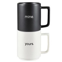 Matte Mug Set-Yours & Mine L1828