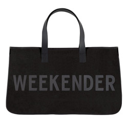 Blk Canvas Tote-Weekender L1607