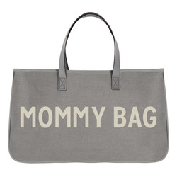 Grey Canvas Tote-Mommy Bag L1620