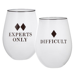 Face To Face Wine Glass Set of 2 - Experts/Difficult