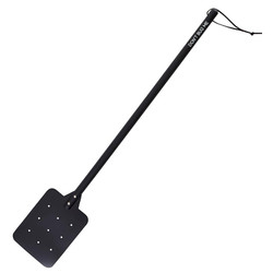 Wood + Leather Fly Swatter - Black