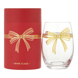Wine Glass - Gold Bow