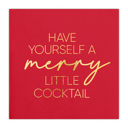 Cocktail Napkin - Merry Little Cocktail