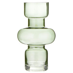 Glass Bubble Vase - Green