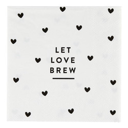 Cocktail Napkin - Let Love Brew