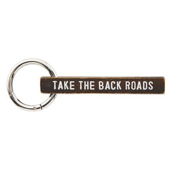 Face to Face Wood Keychain - Take the Back Roads