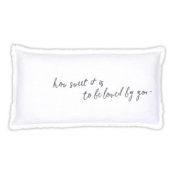 Face to Face Lumbar Pillowcase - How Sweet It Is To Be Loved By You