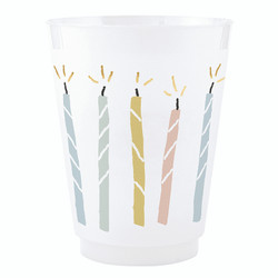 Gold Foil Frost Cups - Candles