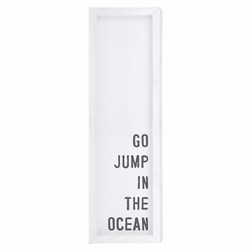 Face to Face Wood Sign - Jump In The Ocean