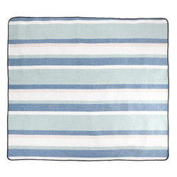 Face to Face Picnic Blanket - White + Sand + Blue