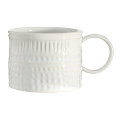 Face to Face Embossed Ceramic Mug - Dot & Dash