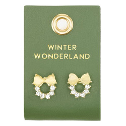 Holiday Stud Love Earrings - Winter Wonderland