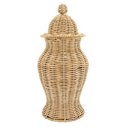 Rattan Ginger Jar - Medium