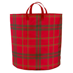 Storage Tote - Red Plaid 