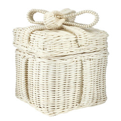 White Wicker Present