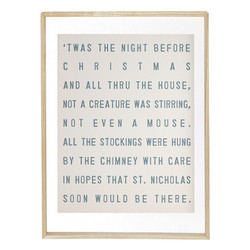 Face to Face Wood Sign - T'was The Night