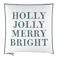 Face to Face Euro Pillowcase - Holly Jolly