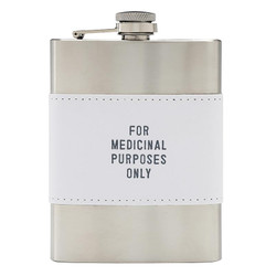 Face to Face Metal Flask - Medicinal