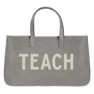 Grey Canvas Tote - Mommy Bag - [Consumer]Santa Barbara