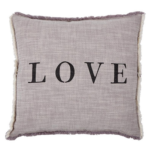 Face To Face Square Sofa Pillow - Love